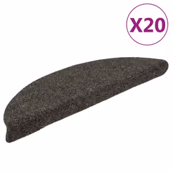 vidaXL Self-adhesive Stair Mats Decoration Stair Protector Anti-slip Stair Rug - anthracite