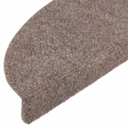 vidaXL Self-adhesive Stair Mats Decoration Stair Protector Anti-slip Stair Rug - beige, 56 x 17 x 3 cm/ 20 pcs - Additional view 5