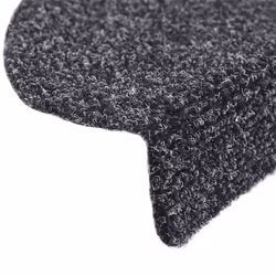 vidaXL Self-adhesive Stair Mats Decoration Stair Protector Anti-slip Stair Rug - dark grey, 56 x 17 x 3 cm/ 30 pcs - Additional view 5
