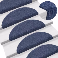 vidaXL Self-adhesive Stair Mats Decoration Stair Protector Anti-slip Stair Rug - blue, 56 x 17 x 3 cm/ 30 pcs - Additional view 4