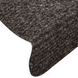 vidaXL Self-adhesive Stair Mats Decoration Stair Protector Anti-slip Stair Rug - anthracite, 56 x 17 x 3 cm/ 30 pcs - Additional view 5
