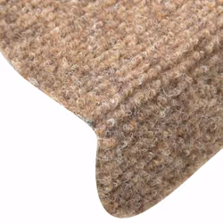 vidaXL Self-adhesive Stair Mats Decoration Stair Protector Anti-slip Stair Rug - cream, 56 x 17 x 3 cm/ 30 pcs - Additional view 5