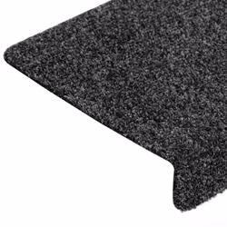vidaXL Stair Mats Self-adhesive 30 pcs Grey 65x21x4 cm stair tread - Additional view 5