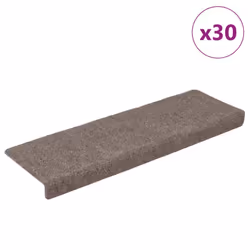 vidaXL Stair Mats Self-adhesive 30 pcs Cream 65x21x4 cm stair tread