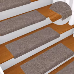 vidaXL Stair Mats Self-adhesive 30 pcs Cream 65x21x4 cm stair tread - Additional view 4