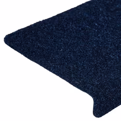 vidaXL Stair Mats Carpet Stair Treads Decor Stair Step Protector Needle Punch - navy, 30 pcs - Additional view 5