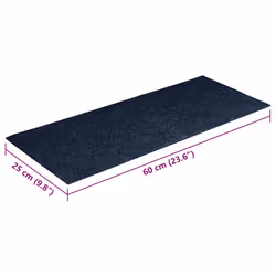vidaXL Self-adhesive Stair Mats Decoration Stair Protector Anti-slip Stair Rug - blue, 60 x 25 cm