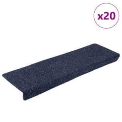 vidaXL Stair Mats Carpet Stair Treads Decor Stair Step Protector Needle Punch - anthracite, 20 pcs
