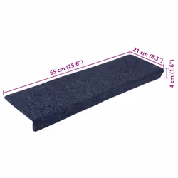 vidaXL Stair Mats Carpet Stair Treads Decor Stair Step Protector Needle Punch - anthracite, 20 pcs