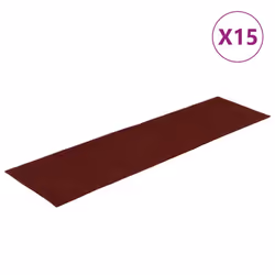 vidaXL Self-adhesive Stair Mats Decoration Stair Protector Anti-slip Stair Rug - red, 76 x 20 cm