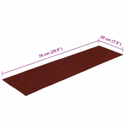 vidaXL Self-adhesive Stair Mats Decoration Stair Protector Anti-slip Stair Rug - red, 76 x 20 cm