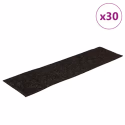 vidaXL Self-adhesive Stair Mats Decoration Stair Protector Anti-slip Stair Rug - brown, 76 x 20 cm