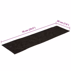 vidaXL Self-adhesive Stair Mats Decoration Stair Protector Anti-slip Stair Rug - brown, 76 x 20 cm - Additional view 7