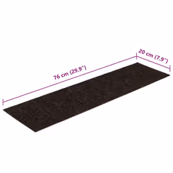 vidaXL Self-adhesive Stair Mats Decoration Stair Protector Anti-slip Stair Rug - dark brown, 76 x 20 cm - Additional view 3