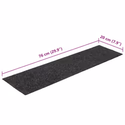 vidaXL Self-adhesive Stair Mats Decoration Stair Protector Anti-slip Stair Rug - anthracite, 76 x 20 cm