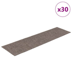 vidaXL Self-adhesive Stair Mats Decoration Stair Protector Anti-slip Stair Rug - cream, 76 x 20 cm
