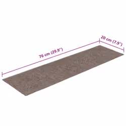 vidaXL Self-adhesive Stair Mats Decoration Stair Protector Anti-slip Stair Rug - cream, 76 x 20 cm
