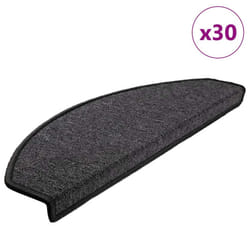 vidaXL Stair Mats 30 pcs Anthracite 65x24x4 cm stair rug stair protector