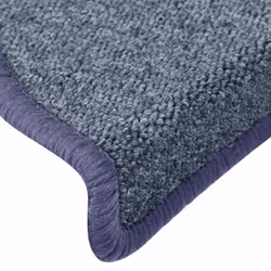 vidaXL Carpet Stair Treads Dark Green Stair Step Rug Protection Home Decor - dark grey and blue, 65 x 24 x 4 cm/ 30 pcs - Additional view 5