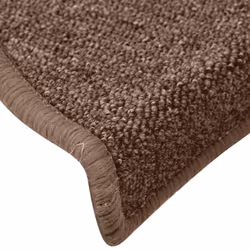 vidaXL Carpet Stair Treads Dark Green Stair Step Rug Protection Home Decor - brown, 65 x 24 x 4 cm/ 30 pcs - Additional view 5