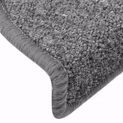 vidaXL Carpet Stair Treads Dark Green Stair Step Rug Protection Home Decor - dark grey, 65 x 24 x 4 cm/ 30 pcs - Additional view 5