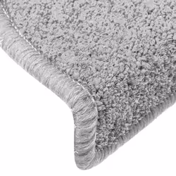 vidaXL Carpet Stair Treads Dark Green Stair Step Rug Protection Home Decor - light grey, 65 x 24 x 4 cm/ 30 pcs - Additional view 5