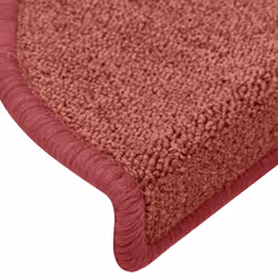 vidaXL Carpet Stair Treads Dark Green Stair Step Rug Protection Home Decor - red, 65 x 24 x 4 cm/ 30 pcs - Additional view 5
