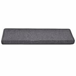 vidaXL Carpet Stair Treads Stair Mat Stair Step Protector Rugs Decoration - dark grey