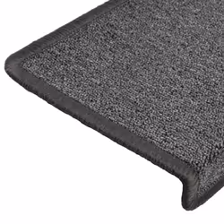 vidaXL Carpet Stair Treads Stair Mat Stair Step Protector Rugs Decoration - dark grey - Additional view 5