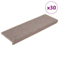 vidaXL Carpet Stair Treads Stair Mat Stair Step Protector Rugs Decoration - light brown