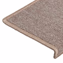 vidaXL Carpet Stair Treads Stair Mat Stair Step Protector Rugs Decoration - light brown - Additional view 4