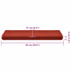 vidaXL Stair Mats 30 pcs 65x21x4 cm Red stair tread staircase tread - Additional view 7