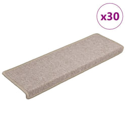 vidaXL Carpet Stair Treads Stair Mat Stair Step Protector Rugs Decoration - taupe