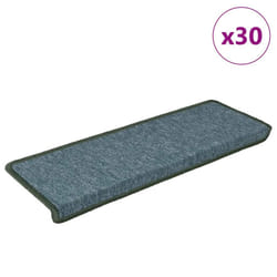 vidaXL Carpet Stair Treads Stair Mat Stair Step Protector Rugs Decoration - green