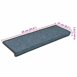 vidaXL Carpet Stair Treads Stair Mat Stair Step Protector Rugs Decoration - green