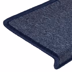 vidaXL Carpet Stair Treads Stair Mat Stair Step Protector Rugs Decoration - grey and blue - Additional view 5