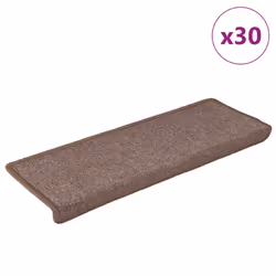 vidaXL Carpet Stair Treads Stair Mat Stair Step Protector Rugs Decoration - brown