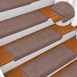 vidaXL Carpet Stair Treads Stair Mat Stair Step Protector Rugs Decoration - brown - Additional view 4
