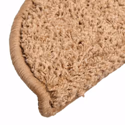 vidaXL Stair Mats Home Decorative Stair Step Rug Carpet Protector Tread Mat - beige, 56 x 17 x 3 cm/ 30 pcs - Additional view 5