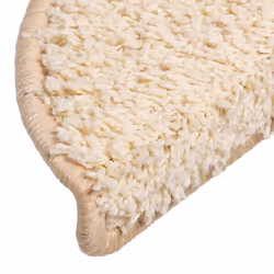 vidaXL Stair Mats Home Decorative Stair Step Rug Carpet Protector Tread Mat - cream, 56 x 17 x 3 cm/ 30 pcs - Additional view 5