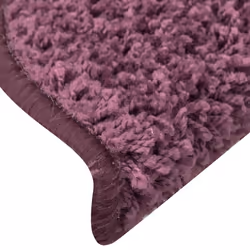 vidaXL Stair Mats Home Decorative Stair Step Rug Carpet Protector Tread Mat - dark purple, 56 x 17 x 3 cm/ 30 pcs - Additional view 5