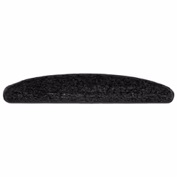 vidaXL Stair Mats Home Decorative Stair Step Rug Carpet Protector Tread Mat - black, 65 x 21 x 4 cm/ 30 pcs - Additional view 2