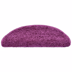 vidaXL Stair Mats Home Decorative Stair Step Rug Carpet Protector Tread Mat - violet, 65 x 21 x 4 cm/ 30 pcs - Additional view 2