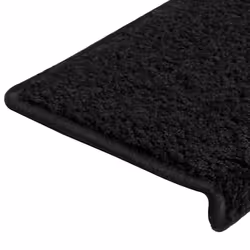 vidaXL Carpet Stair Treads Decorative Stair Step Protector Rug Stair Mats - black, 65 x 21 x 4 cm/ 30 pcs - Additional view 5