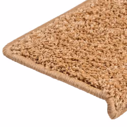 vidaXL Carpet Stair Treads Decorative Stair Step Protector Rug Stair Mats - beige, 65 x 21 x 4 cm/ 30 pcs - Additional view 5