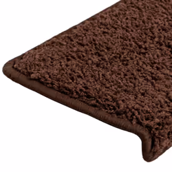 vidaXL Carpet Stair Treads Decorative Stair Step Protector Rug Stair Mats - dark brown, 65 x 21 x 4 cm/ 30 pcs - Additional view 5