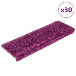 vidaXL Carpet Stair Treads Decorative Stair Step Protector Rug Stair Mats - violet, 65 x 21 x 4 cm/ 30 pcs