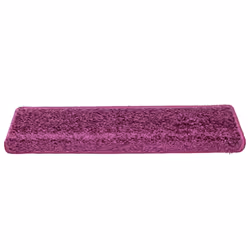 vidaXL Carpet Stair Treads Decorative Stair Step Protector Rug Stair Mats - violet, 65 x 21 x 4 cm/ 30 pcs