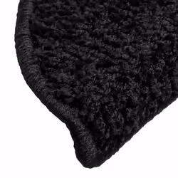 vidaXL Stair Mats Home Decorative Stair Step Rug Carpet Protector Tread Mat - black, 56 x 17 x 3 cm/ 20 pcs - Additional view 5