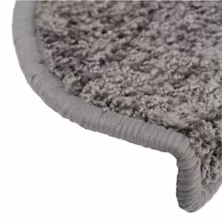 vidaXL Stair Mats Home Decorative Stair Step Rug Carpet Protector Tread Mat - grey, 65 x 21 x 4 cm/ 20 pcs - Additional view 5